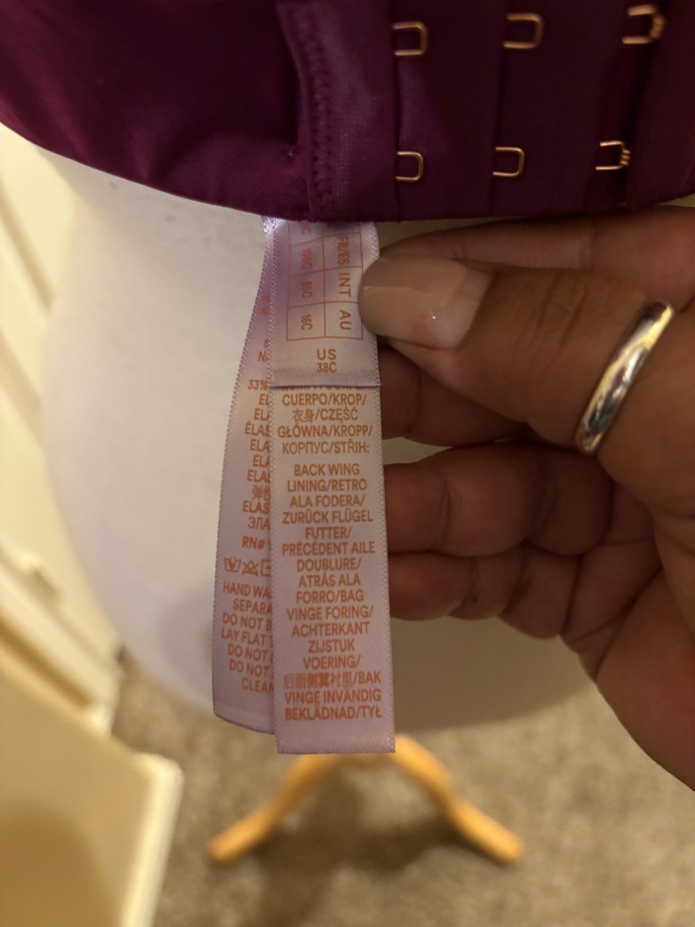 Savage X Fenty Deep Plum Underwire Bra - Picture 5 of 8